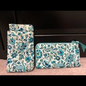 Vera Bradley eyeglass case and wallet in Cloud Vine